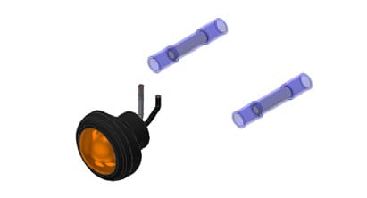 Positionsljus LED ø28 Orange